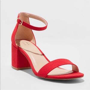 Target Wide Mid Block Heel Pump Sandals